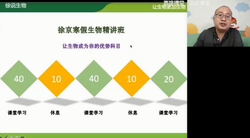 高途2020高二生物徐京寒假班（高清视频）百度网盘分享