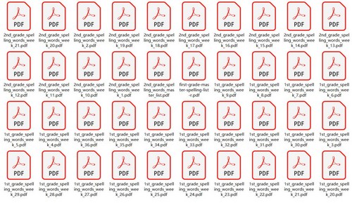 1-5年级英语单词积累Spelling Words36周3000单词（153M PDF）百度网盘分享
